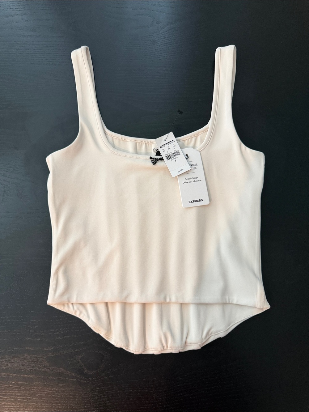 Express - Body Contour Cream Corset Tank Top - Picture 2 of 2